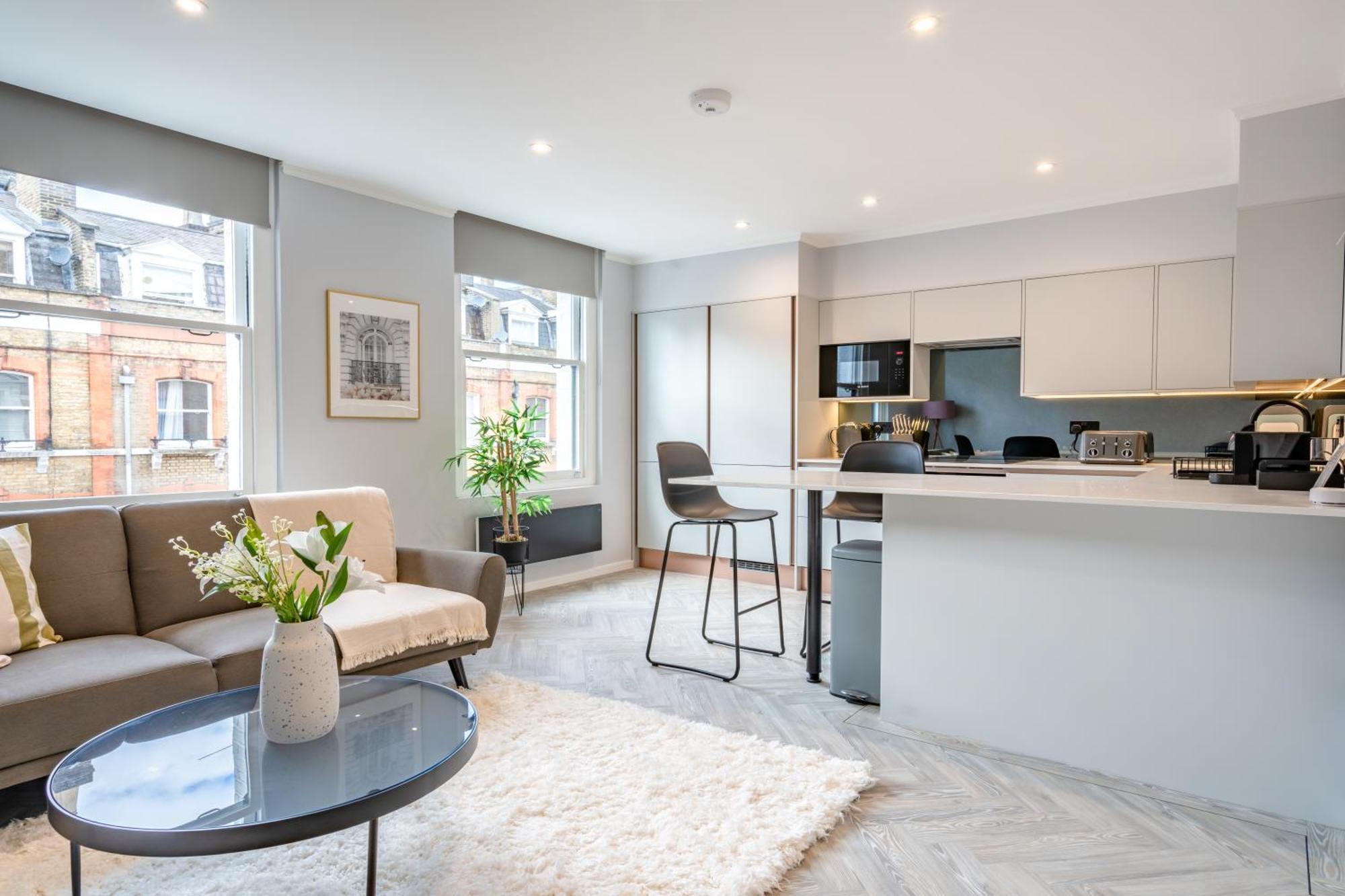 Modern & Chic One Bedroom Apartments In Fitzrovia By Sojo Stay London Exterior foto